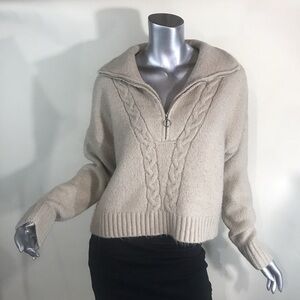 Treasure & Bond Cream Cowl Neck Sweater